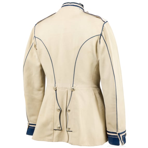 A tunic for troopers in the Guard Cuirassier Regiment, dated 1912