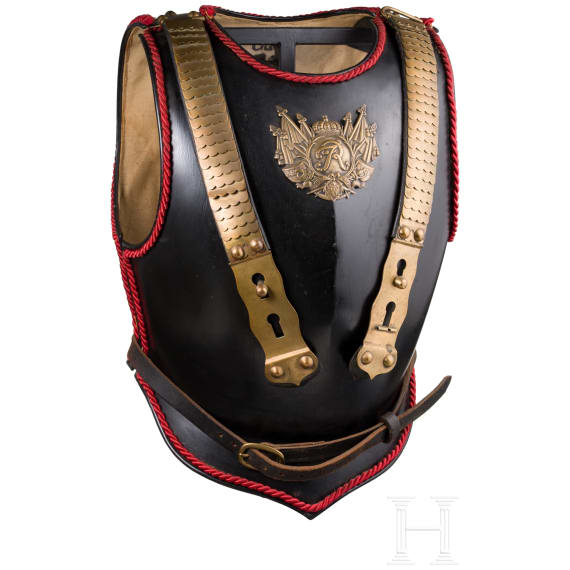 A black parade cuirass M 1897 for enlisted men in the Prussian Garde du Corps Regiment