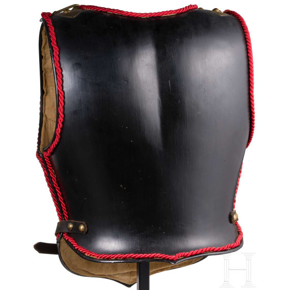 A black parade cuirass M 1897 for enlisted men in the Prussian Garde du Corps Regiment