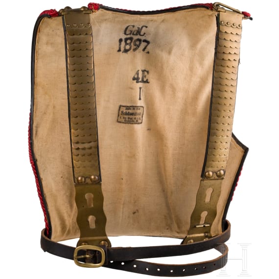 A black parade cuirass M 1897 for enlisted men in the Prussian Garde du Corps Regiment