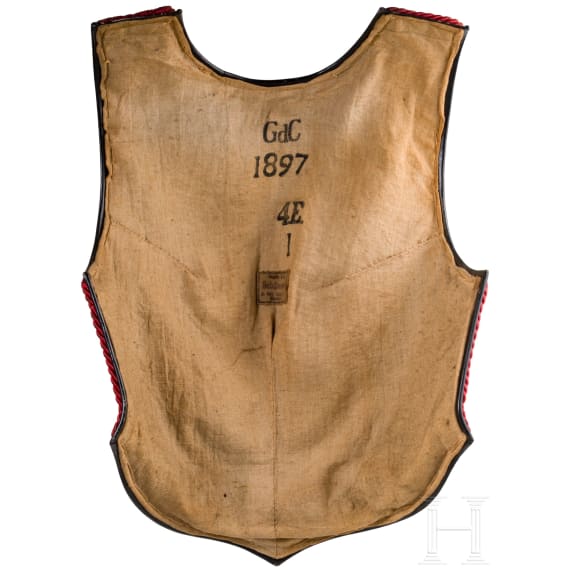 A black parade cuirass M 1897 for enlisted men in the Prussian Garde du Corps Regiment