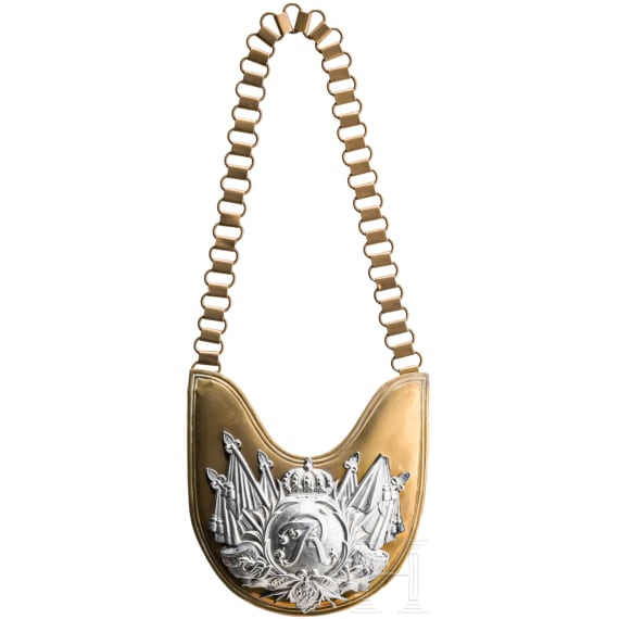 A gorget for enlisted men of the German Garde du Corps Regiment