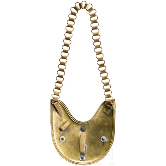 A gorget for enlisted men of the German Garde du Corps Regiment