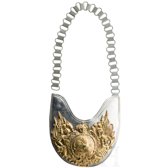 A gorget for enlisted men of the Leib-K&uuml;rassier Regiment No. 1