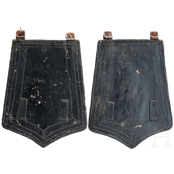 A pair of textile saddle parts for troopers of the 1st (Silesian) Life Cuirassiers Regiment "Gro&szlig;er Kurf&uuml;rst"