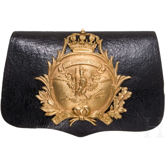 An officer&acute;s cartouche box of the Leib-K&uuml;rassier-Regiment "Gro&szlig;er Kurf&uuml;rst" (Silesian) No. 1