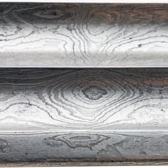 A Prussian cuirassier's sword M 54 with Damascus blade, for officers