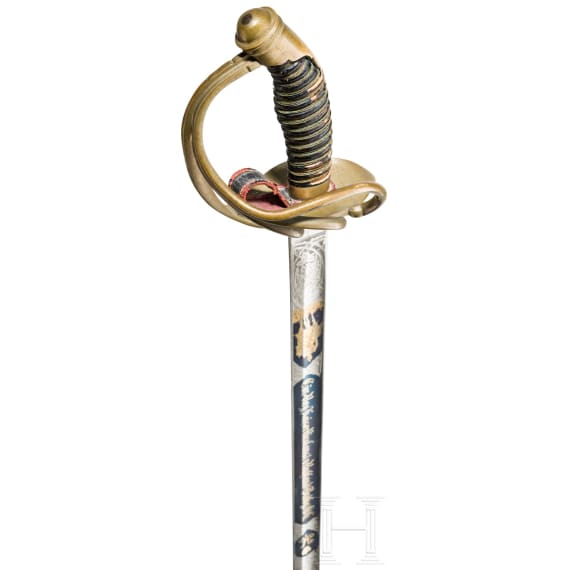 A cuirassier's sword M 54 for officers of the Cuirassier Regiment "Emperor Nicholas I of Russia" (Brandenburgian) No. 6, circa 1905