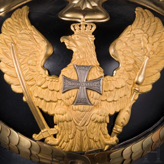 A helmet for reserve officers of the dragoon regiments, circa 1910