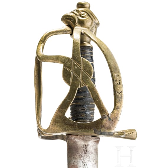 A sword M 1747 for enlisted men of the Prussian Dragoons