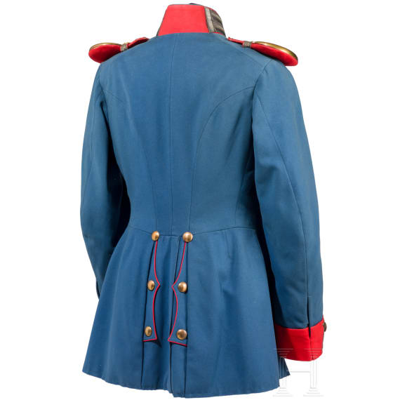Waffenrock f&uuml;r Offiziere im Garde-Dragoner-Regiment K&ouml;nigin Viktoria von Gro&szlig;britannien und Irland Nr. 1, um 1900