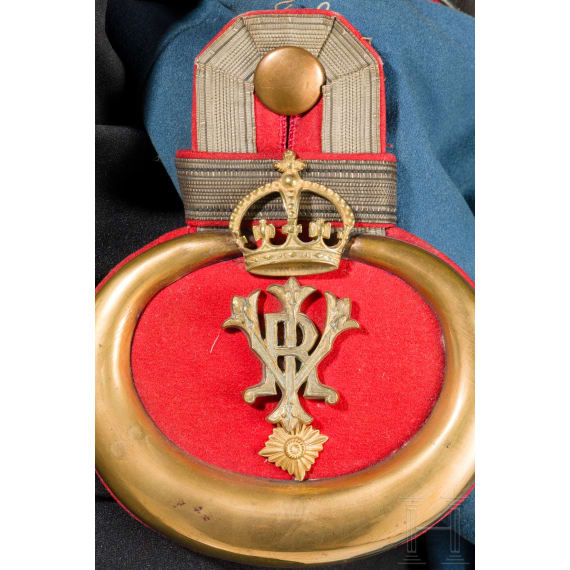 Waffenrock f&uuml;r Offiziere im Garde-Dragoner-Regiment K&ouml;nigin Viktoria von Gro&szlig;britannien und Irland Nr. 1, um 1900