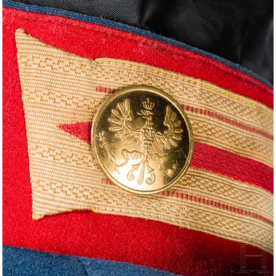 Waffenrock f&uuml;r einen Trompeter im Garde-Dragoner-Regiment K&ouml;nigin Viktoria von Gro&szlig;britannien und Irland Nr. 1, um 1900