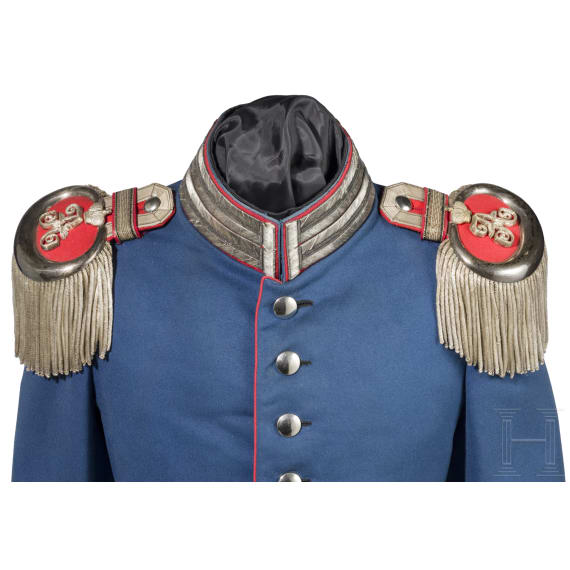 Waffenrock f&uuml;r hohe Offiziere im Garde-Dragoner-Regiment "Kaiserin Alexandra von Russland" Nr. 2, um 1900