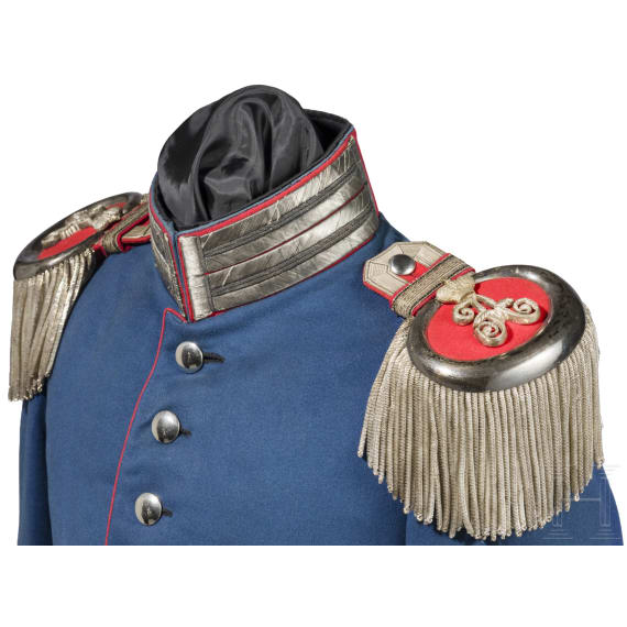 Waffenrock f&uuml;r hohe Offiziere im Garde-Dragoner-Regiment "Kaiserin Alexandra von Russland" Nr. 2, um 1900