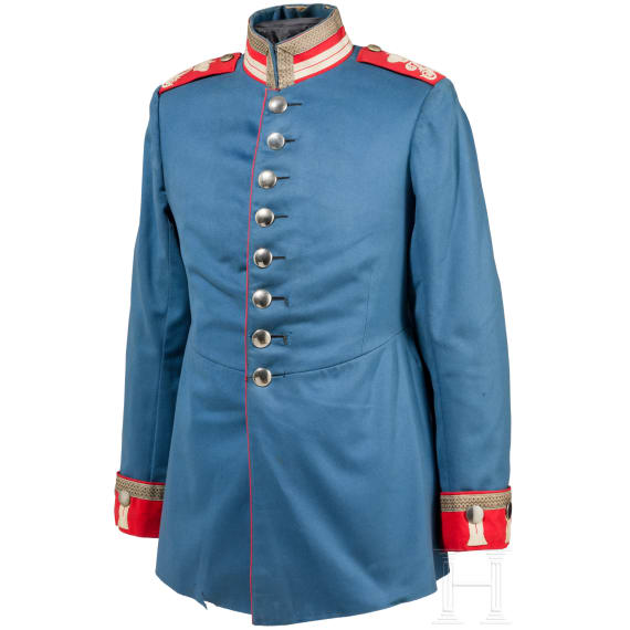 Waffenrock f&uuml;r Unteroffiziere im Garde-Dragoner-Regiment Kaiserin Alexandra von Russland Nr. 2, um 1900