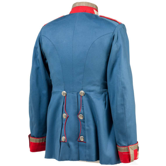 Waffenrock f&uuml;r Unteroffiziere im Garde-Dragoner-Regiment Kaiserin Alexandra von Russland Nr. 2, um 1900