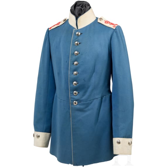 Waffenrock f&uuml;r Mannschaften im Dragoner-Regiment K&ouml;nig Albert von Sachsen (Ostpreu&szlig;isches ) Nr. 10, um 1900