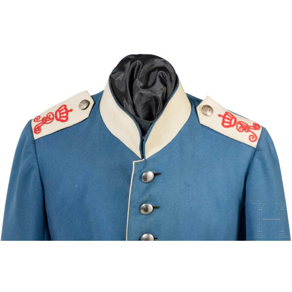 Waffenrock f&uuml;r Mannschaften im Dragoner-Regiment K&ouml;nig Albert von Sachsen (Ostpreu&szlig;isches ) Nr. 10, um 1900