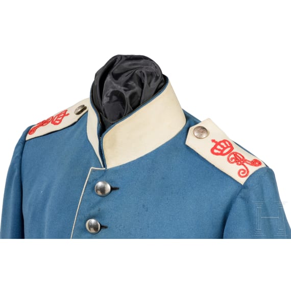 Waffenrock f&uuml;r Mannschaften im Dragoner-Regiment K&ouml;nig Albert von Sachsen (Ostpreu&szlig;isches ) Nr. 10, um 1900