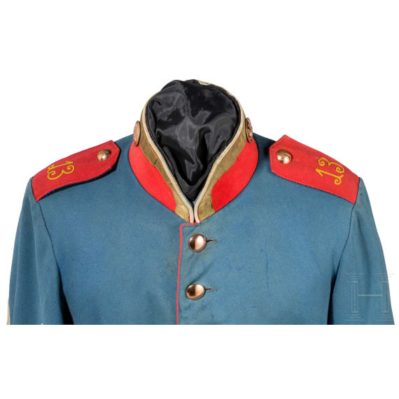 Waffenrock f&uuml;r Unteroffiziere im Schleswig-Holsteinischem Dragoner-Regiment Nr. 13, um 1900