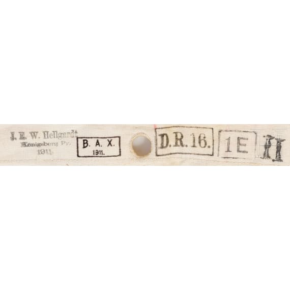 Lanzenflagge f&uuml;r Unteroffiziere der Dragoner, datiert 1911