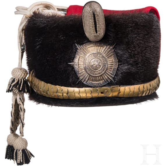 Pelzm&uuml;tze f&uuml;r Angeh&ouml;rige des Leib-Garde-Husaren-Regiments