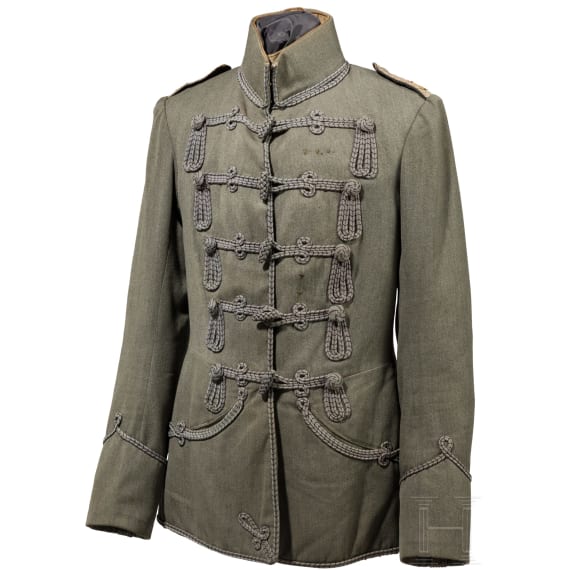 Feldgraue Attila f&uuml;r Offiziere der Leib-Husaren, um 1910 - 1918