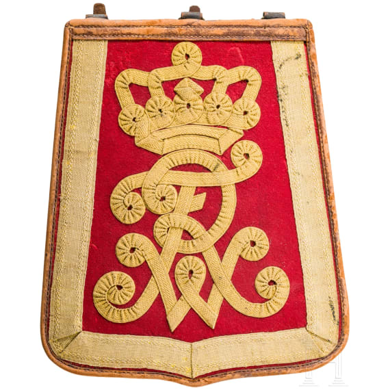 S&auml;beltasche f&uuml;r Mannschaften im Leib-Garde-Husaren-Regiment, um 1900