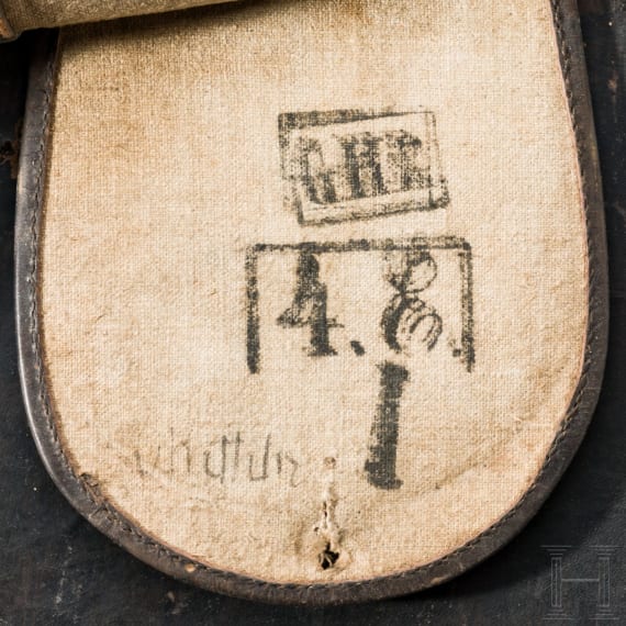 S&auml;beltasche f&uuml;r Mannschaften im Leib-Garde-Husaren-Regiment, um 1900