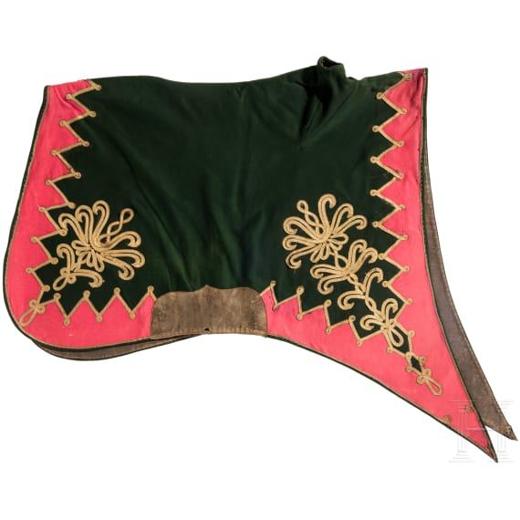 Schabracke f&uuml;r Offiziere im Magdeburgischen Husaren-Regiment Nr. 10, um 1900