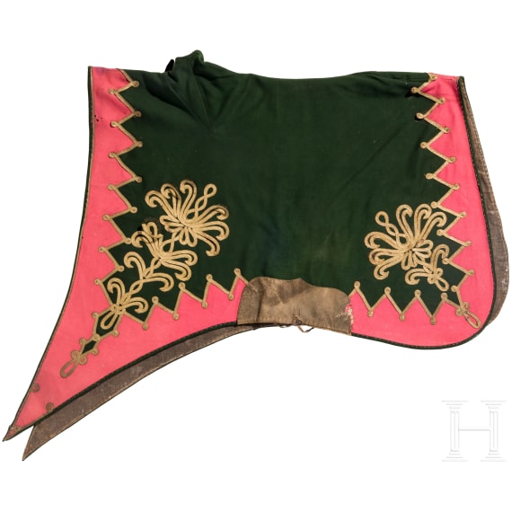 Schabracke f&uuml;r Offiziere im Magdeburgischen Husaren-Regiment Nr. 10, um 1900