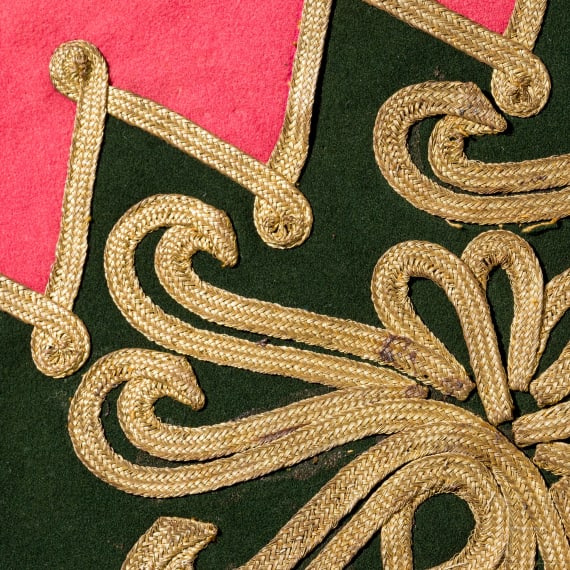 Schabracke f&uuml;r Offiziere im Magdeburgischen Husaren-Regiment Nr. 10, um 1900