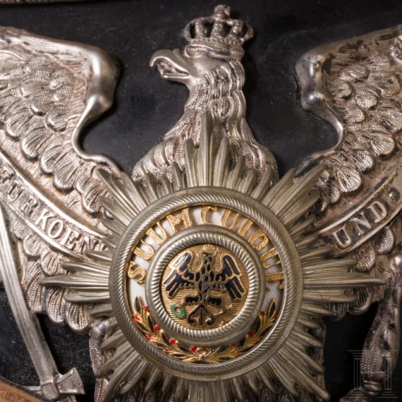 Tschapka f&uuml;r Offiziere im 1. Garde-Ulanen-Regiment, um 1900