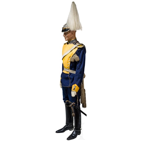 Uniformensemble f&uuml;r Offiziere im 3. Garde-Ulanen-Regiment, um 1910