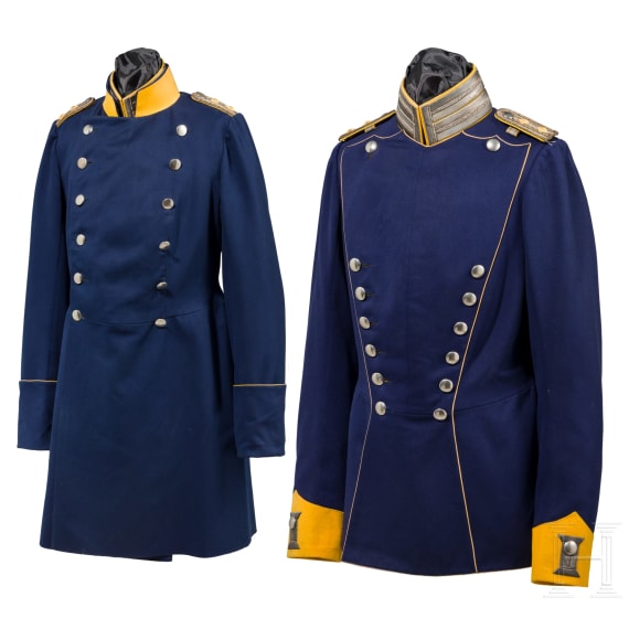 Ulanka und &Uuml;berrock f&uuml;r einen Offizier im Garde-Ulanen-Regiment Nr. 3, datiert 1906