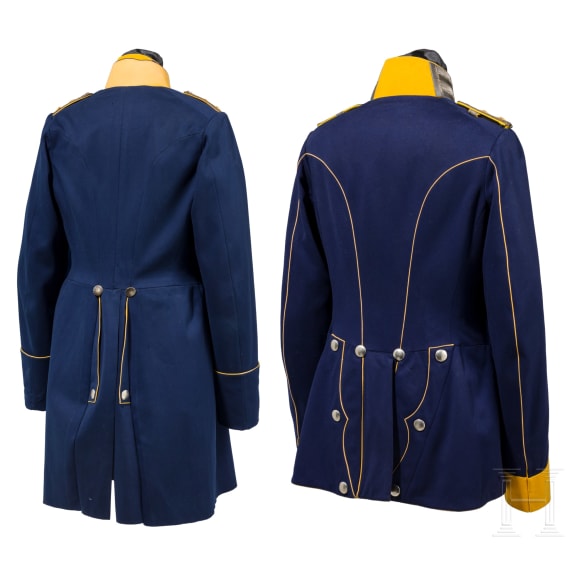 Ulanka und &Uuml;berrock f&uuml;r einen Offizier im Garde-Ulanen-Regiment Nr. 3, datiert 1906