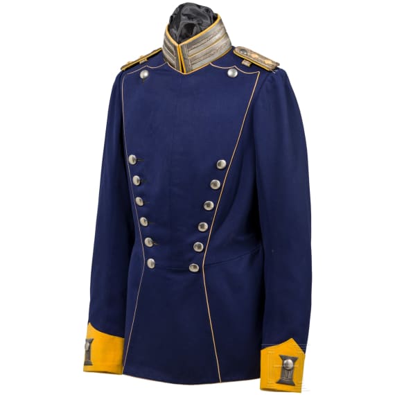 Ulanka und &Uuml;berrock f&uuml;r einen Offizier im Garde-Ulanen-Regiment Nr. 3, datiert 1906
