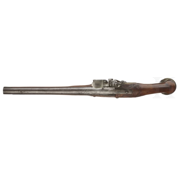 A pair of flintlock pistols, circa 1740