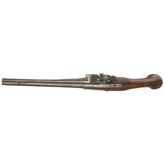 A pair of flintlock pistols, circa 1740