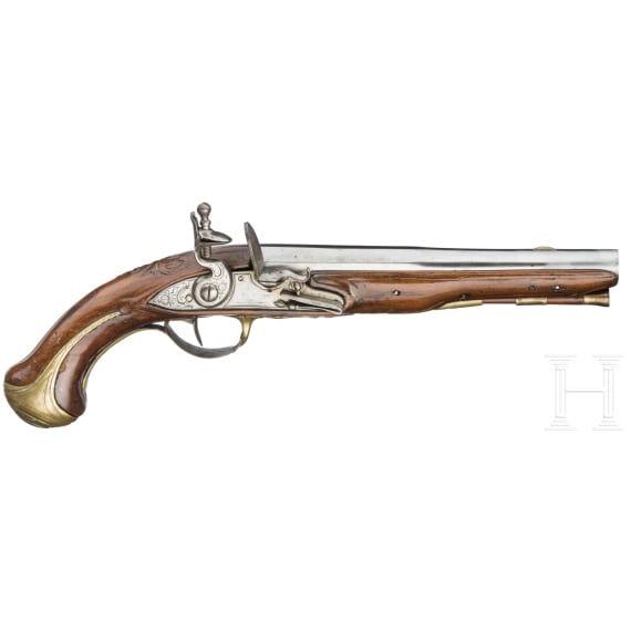 A flintlock pistol, France, circa 1750