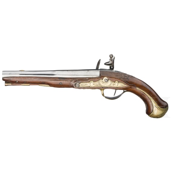 A flintlock pistol, France, circa 1750