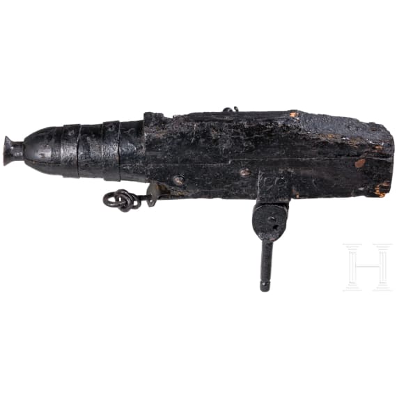 A flintlock shooting trap, German, circa 1750
