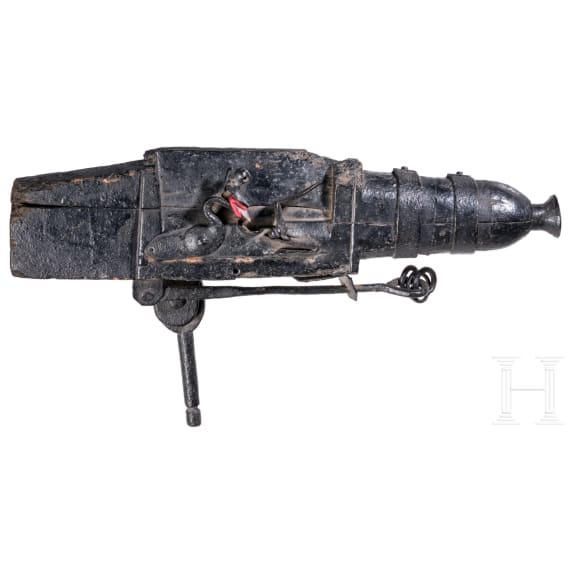 A flintlock shooting trap, German, circa 1750