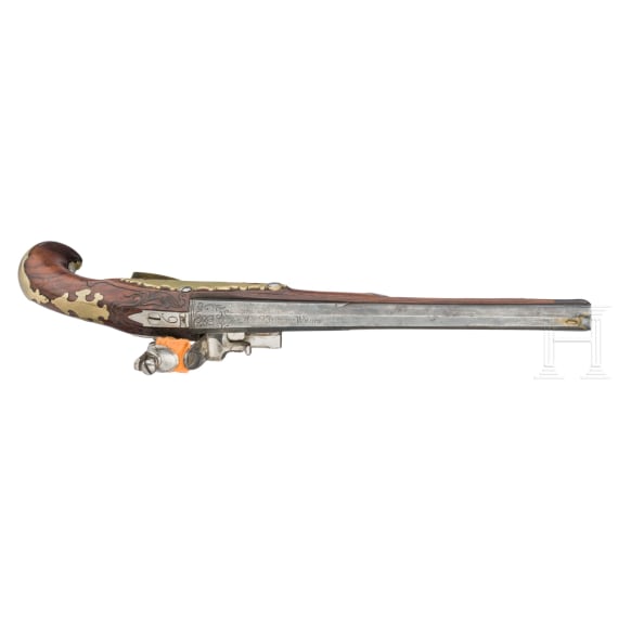 A flintlock pistol, Anton Klein in Vienna, circa 1760
