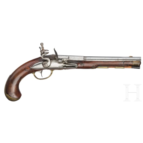 A German flintlock pistol, circa 1760