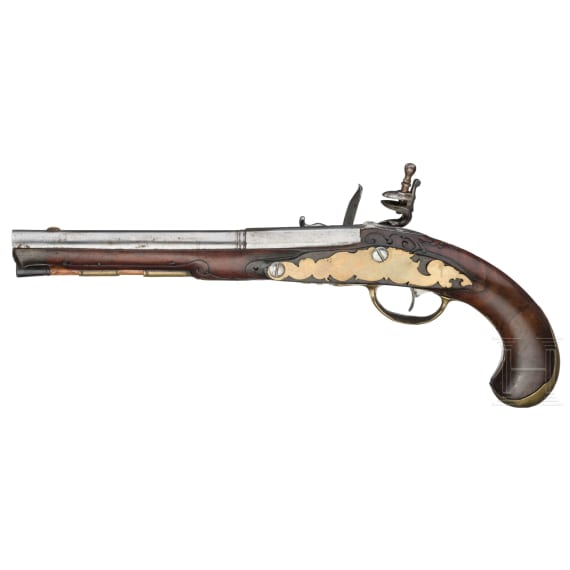 A German flintlock pistol, circa 1760