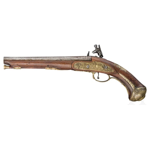 An Italian Miquelet lock pistol, circa 1760