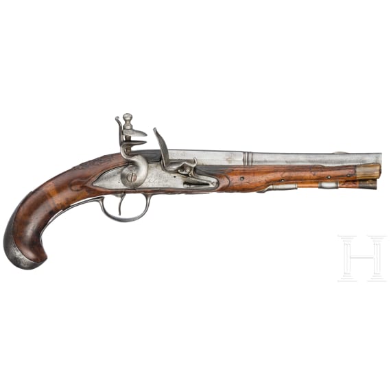 A flintlock pistol, Andr&eacute; Mercier in Li&eacute;ge, circa 1770