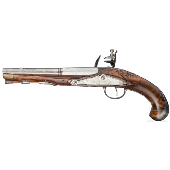 A flintlock pistol, Andr&eacute; Mercier in Li&eacute;ge, circa 1770